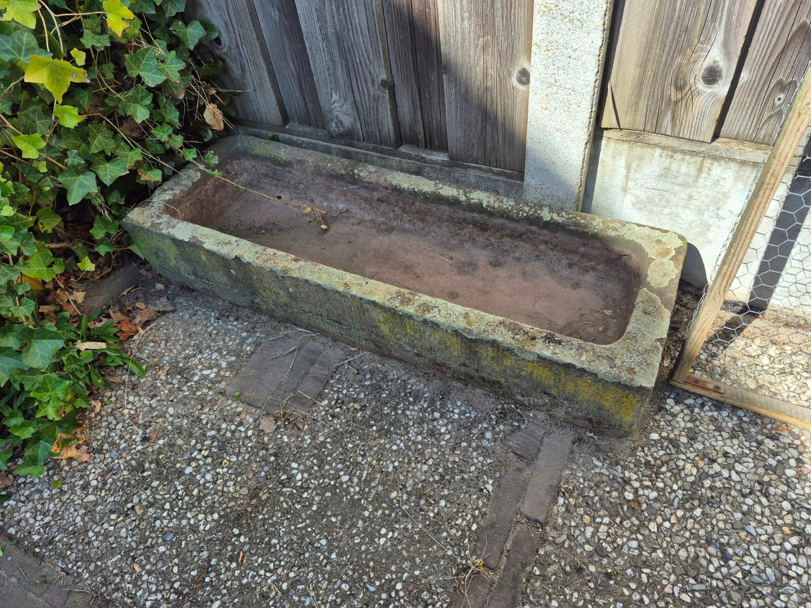 Grote Bentheimer zandsteen trog - 115x40x20 cm, Steen, Gebruikt, Minder dan 30 cm, 100 cm of meer