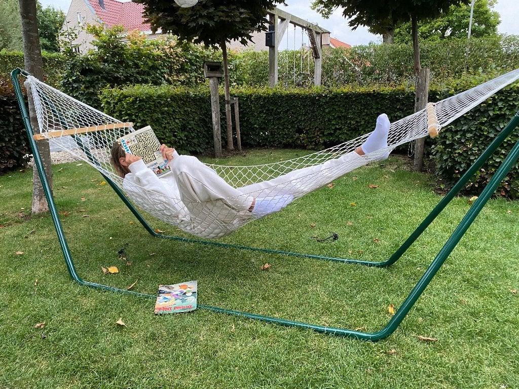 Heerlijke vrijstaande hangmat, Tuin en Terras, Hangmatten, Ophalen, Eenpersoons, Binnen, Gebruikt
