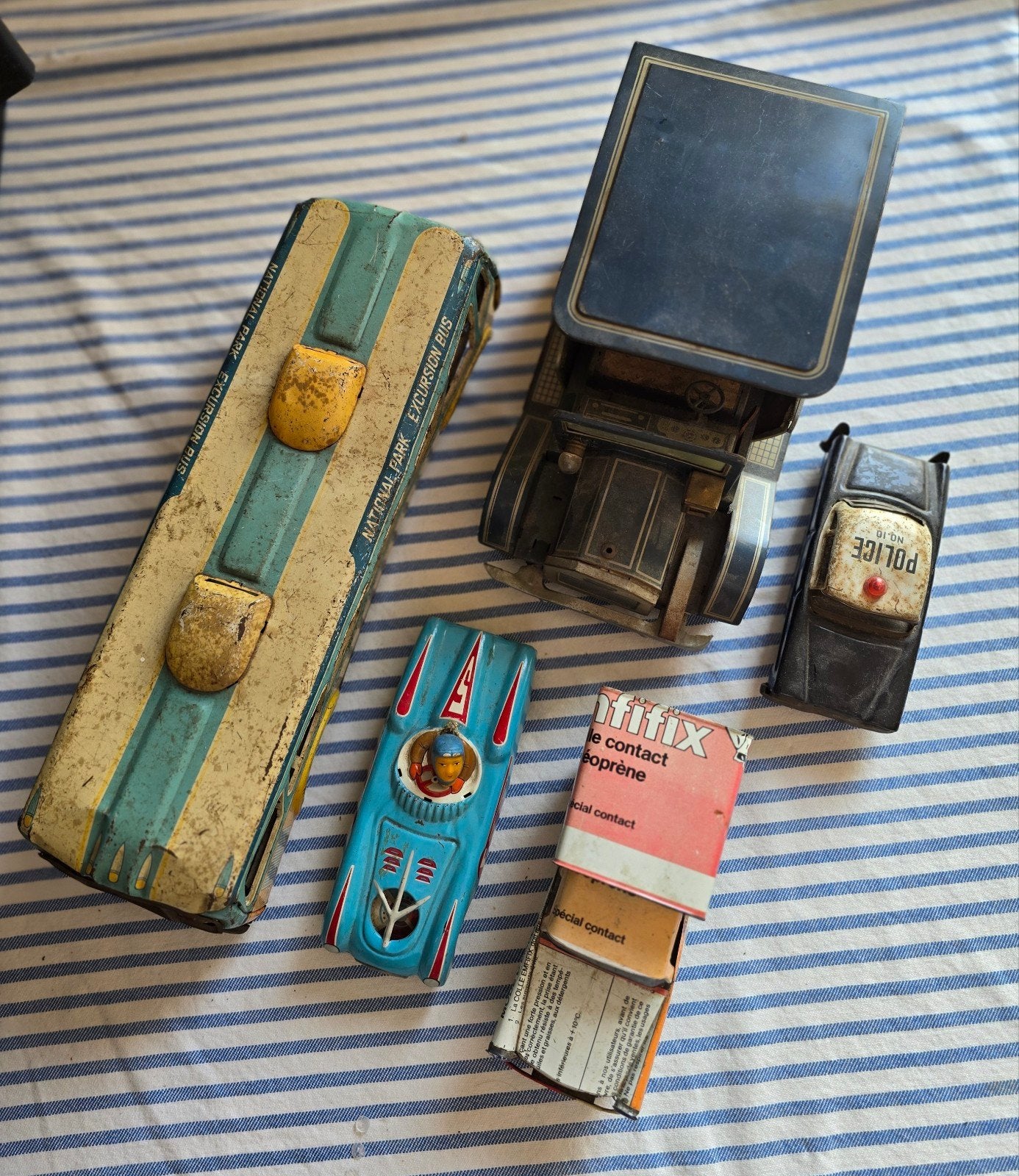 Set van 5 Vintage Blikken Auto's - Speelgoed Collectie, Ophalen of Verzenden