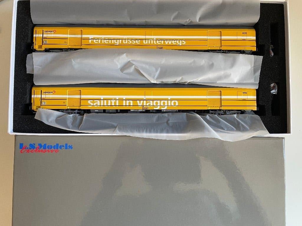 LS MODELS set SBB Z4 in nieuwe kleurstelling van de post, Hobby en Vrije tijd, Overige merken, Gelijkstroom, Ophalen of Verzenden