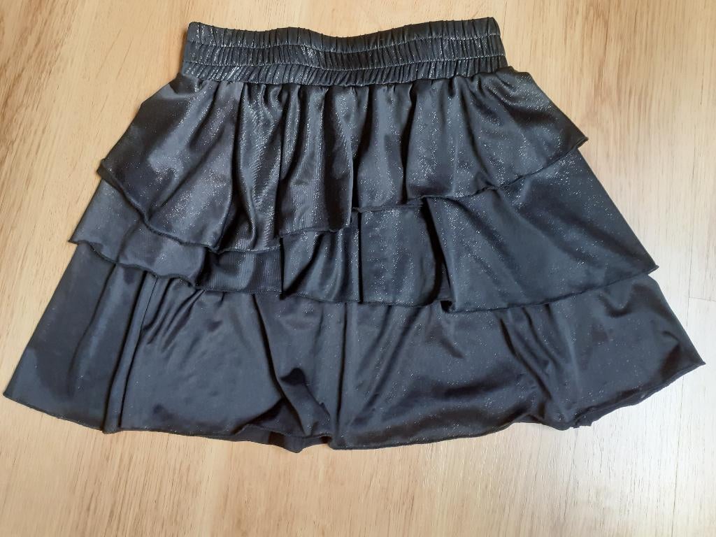 rokje zwart glimmend, Ophalen, Zo goed als nieuw, Zwart, Boven de knie