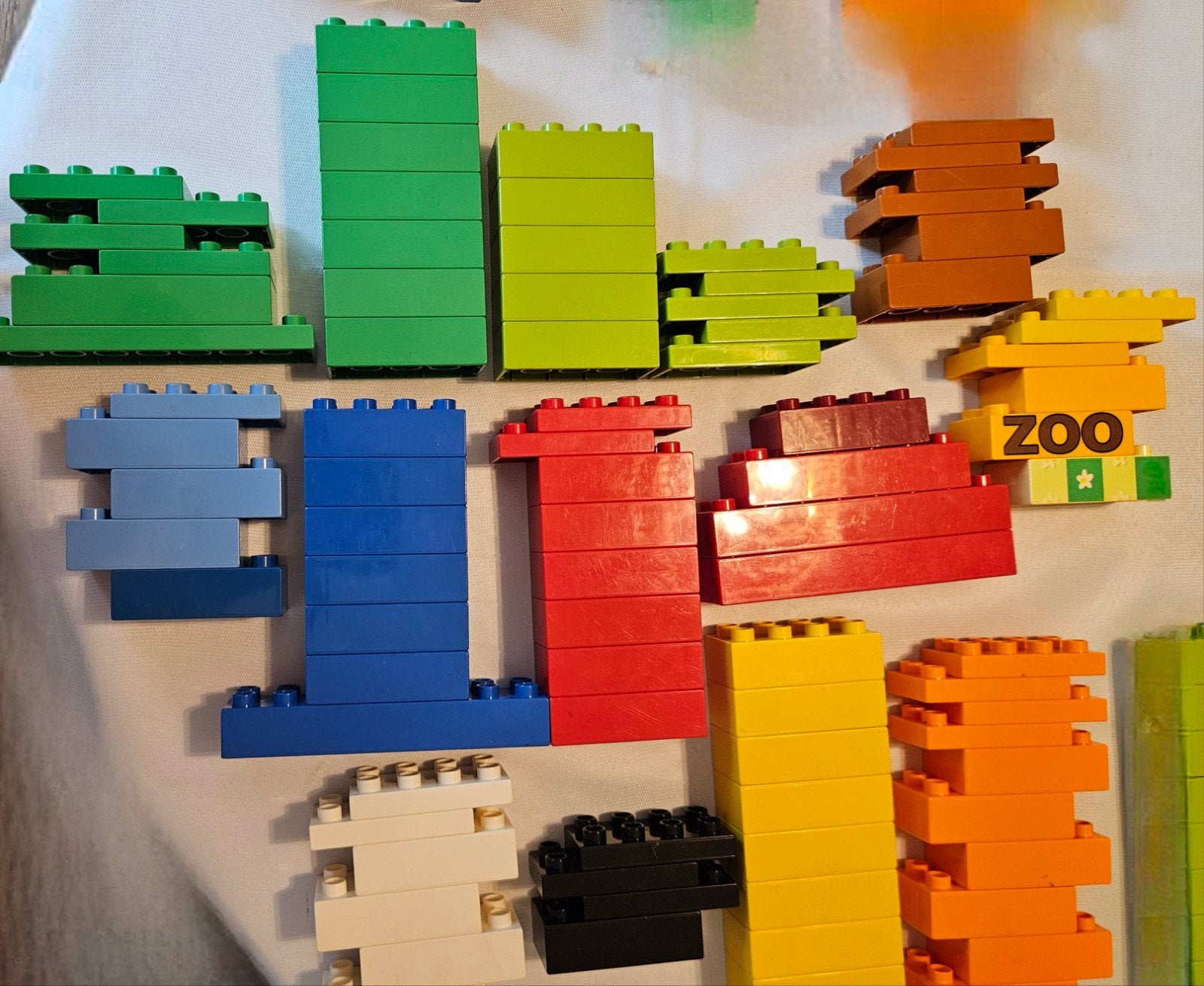 Grote Duplo collectie: blokken, dieren, voertuigonderdelen, Ophalen, Gebruikt, Duplo, Losse stenen