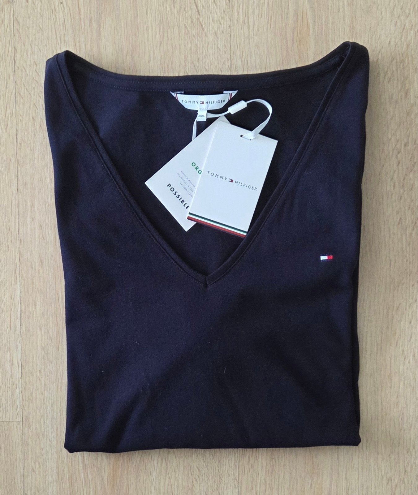 Tommy Hilfiger Donkerblauw Shirt Mt 3XL 46-48, Tommy Hilfiger, Ophalen of Verzenden, Nieuw