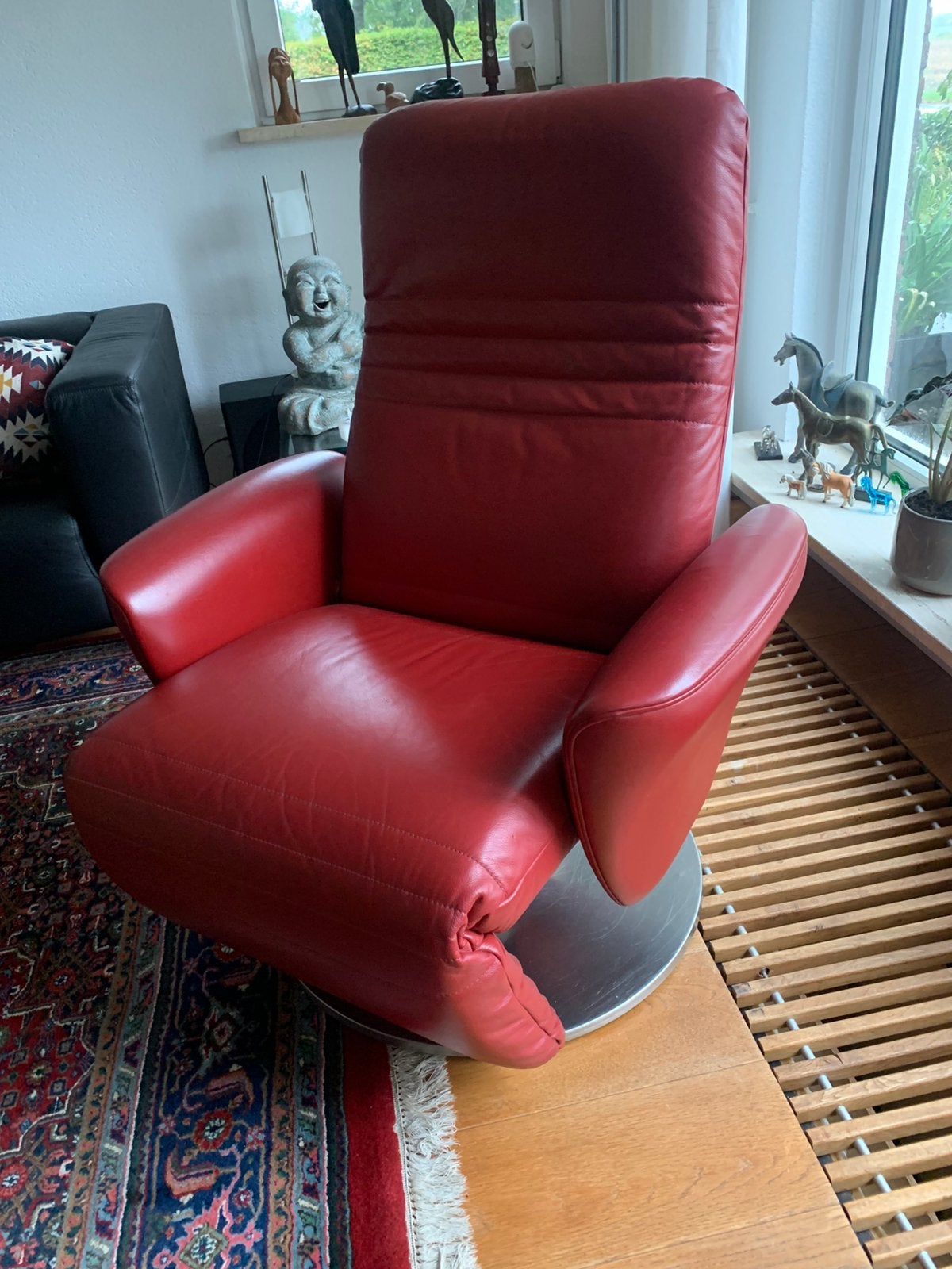 Relaxfauteuil Leolux leder, Huis en Inrichting, Ophalen, Zo goed als nieuw