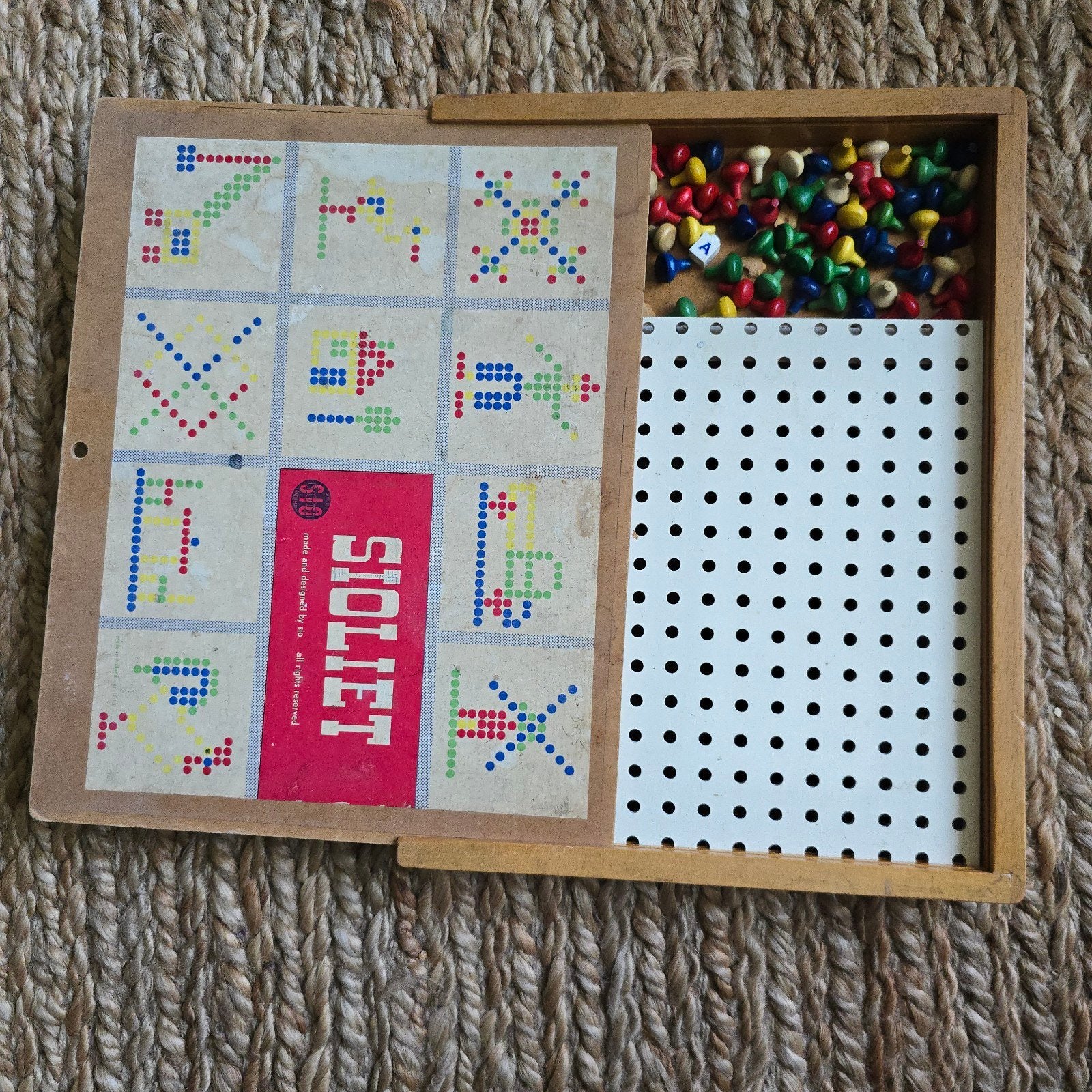 vintage mozaïek spelletje, Ophalen, Gebruikt, Puzzelen