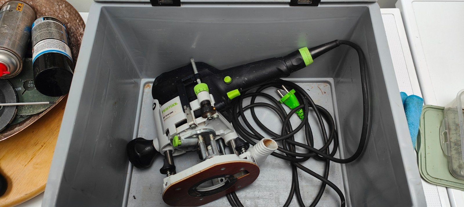 Festool OF 1010 EBQ Bovenfrees - Zeer goede staat, Doe-het-zelf en Verbouw, Ophalen, Gebruikt, Bovenfrees, Festool