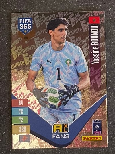 Panini Fifa365 2027    FANS’ FAVOURITE    BOUNOU    MOROCCO, Verzenden, Zo goed als nieuw, Plaatje