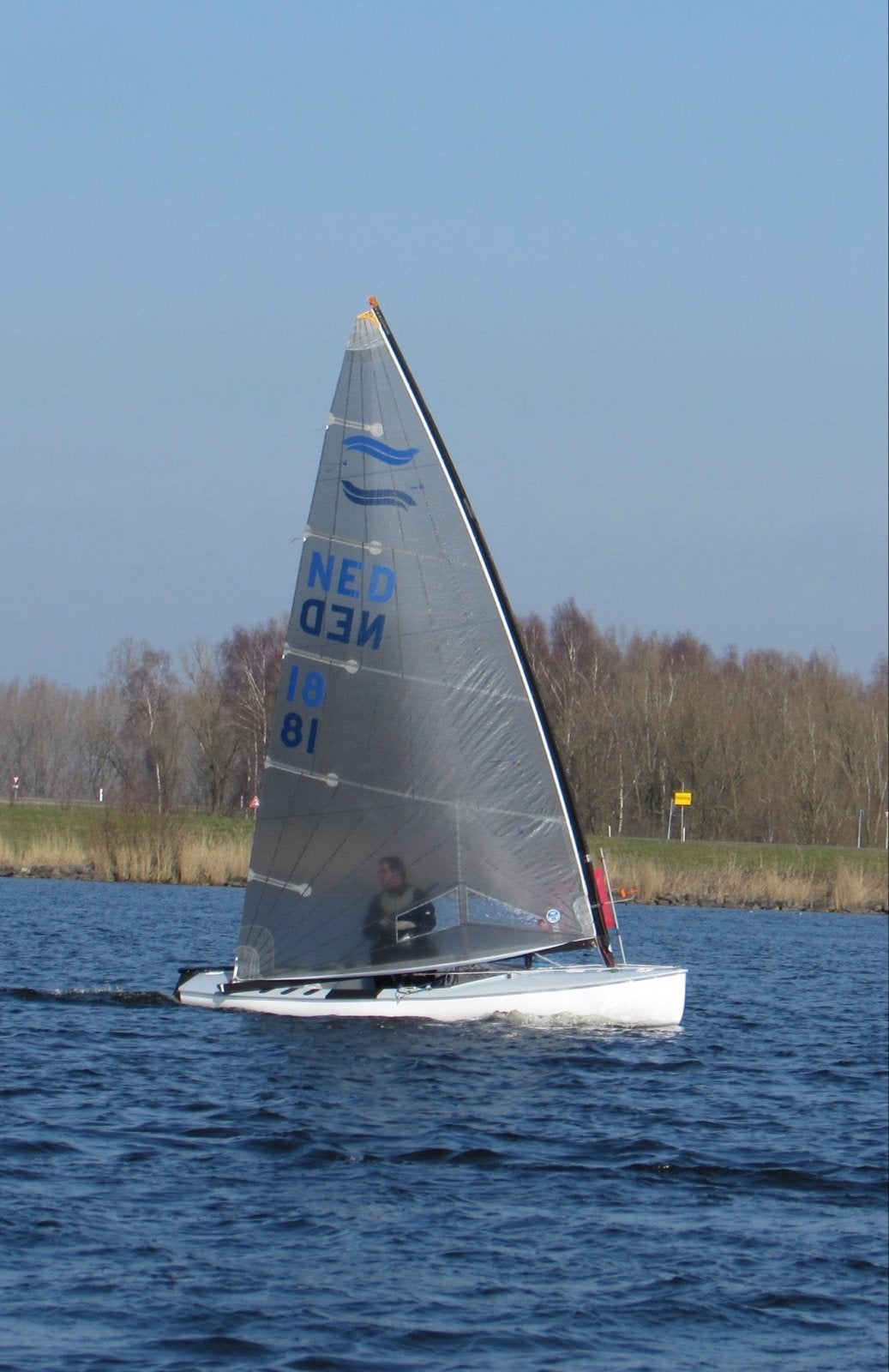 Finnjol North zeil voor Finn, Watersport en Boten, Gebruikt, Grootzeil, 15 tot 30 m², Ophalen of Verzenden