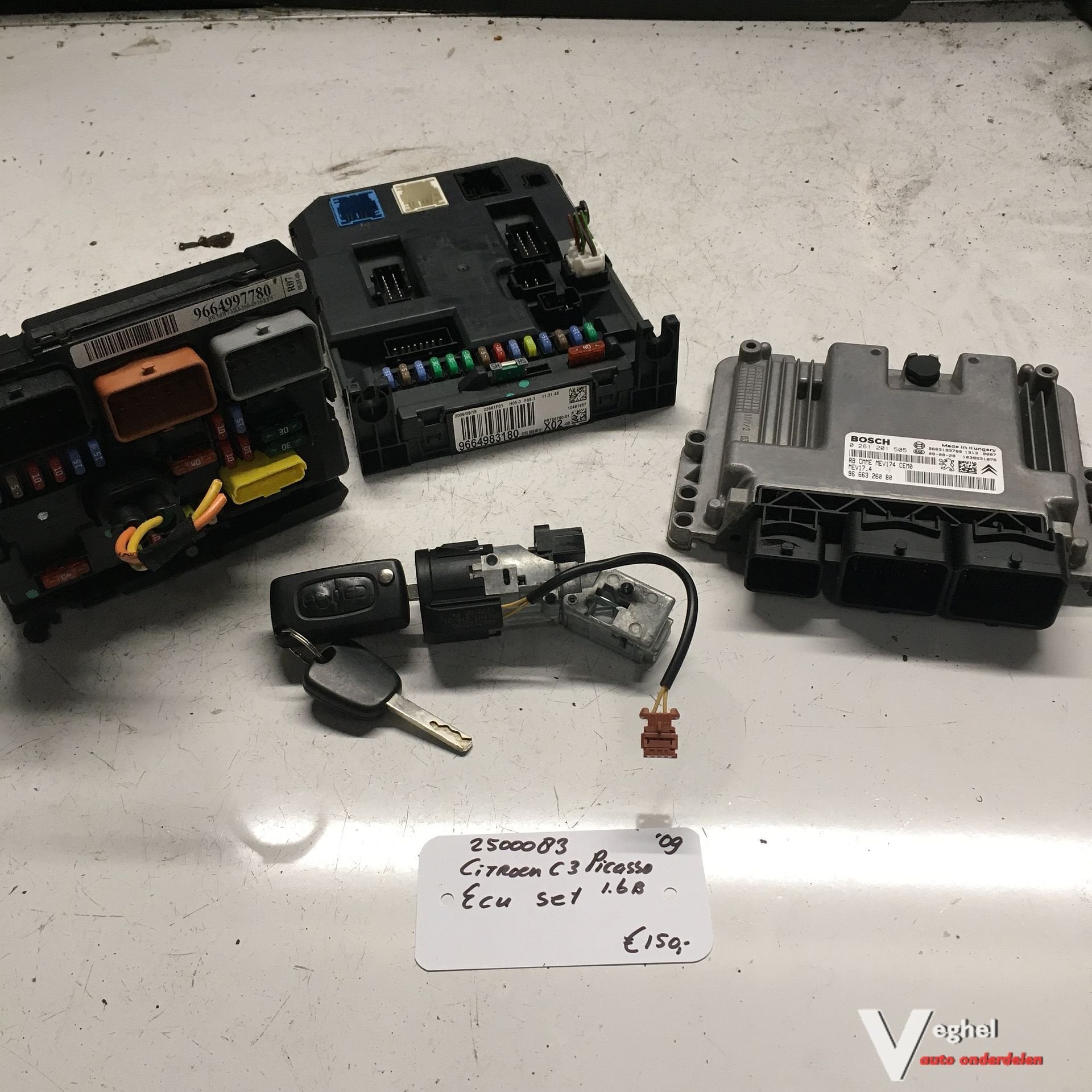 Citroen C3 Picasso 1.6 B 2009 2500083   ECU Set, Auto-onderdelen, Gebruikt, -, -, Ophalen of Verzenden