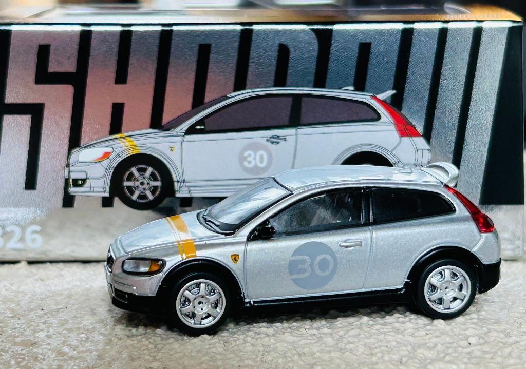 Volvo C30 silver-metallic '30'  schaal 1:64, Hobby en Vrije tijd, Modelauto's | 1:43, Verzenden, Nieuw, Auto, Overige merken