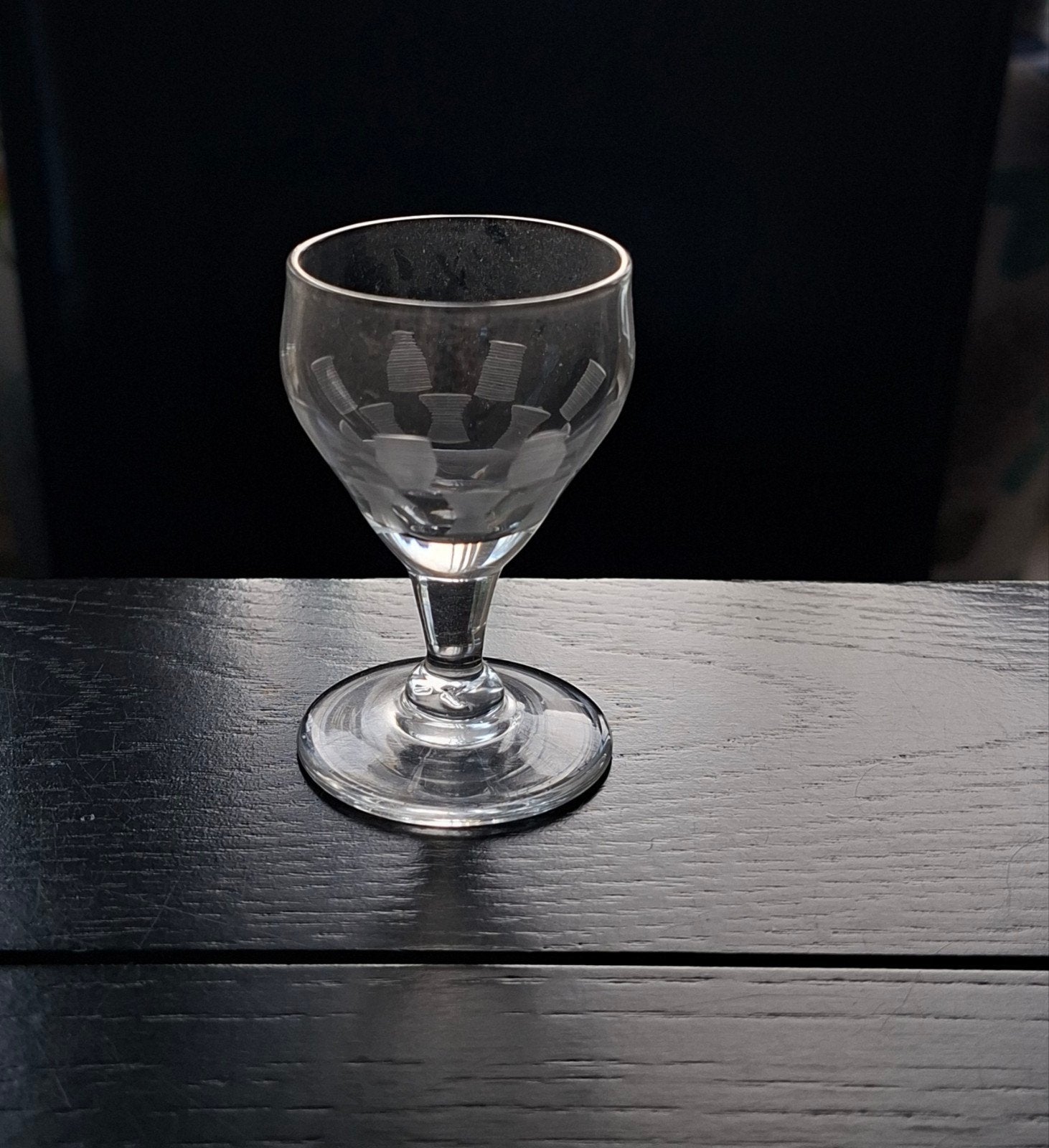 Set van 6 antieke borrel/likeur glaasjes op voet, Ophalen of Verzenden