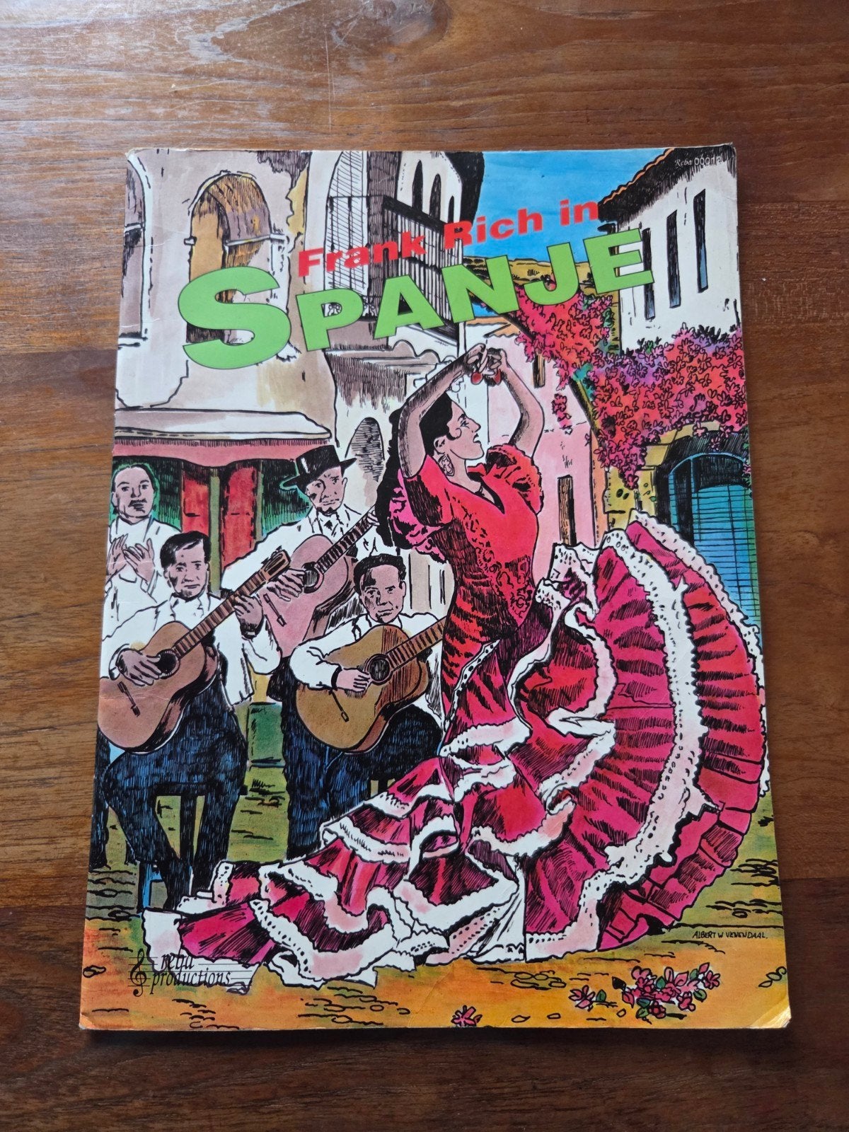 Frank Rich in Spanje - Gitaarboek met Spaanse liedjes, Wereldmuziek, Overige soorten, Ophalen of Verzenden, Gitaar