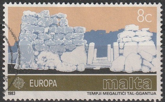 3297. Malta 680 gest. Europa, Verzenden, Malta, Gestempeld