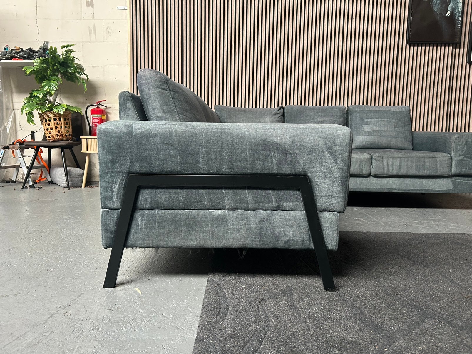 GRATIS LEVERING Hoekbank Velvet 240X240 GEREINIGD, Huis en Inrichting, Banken | Bankstellen, Groen hoekbank, Hoekbank, Ophalen of Verzenden
