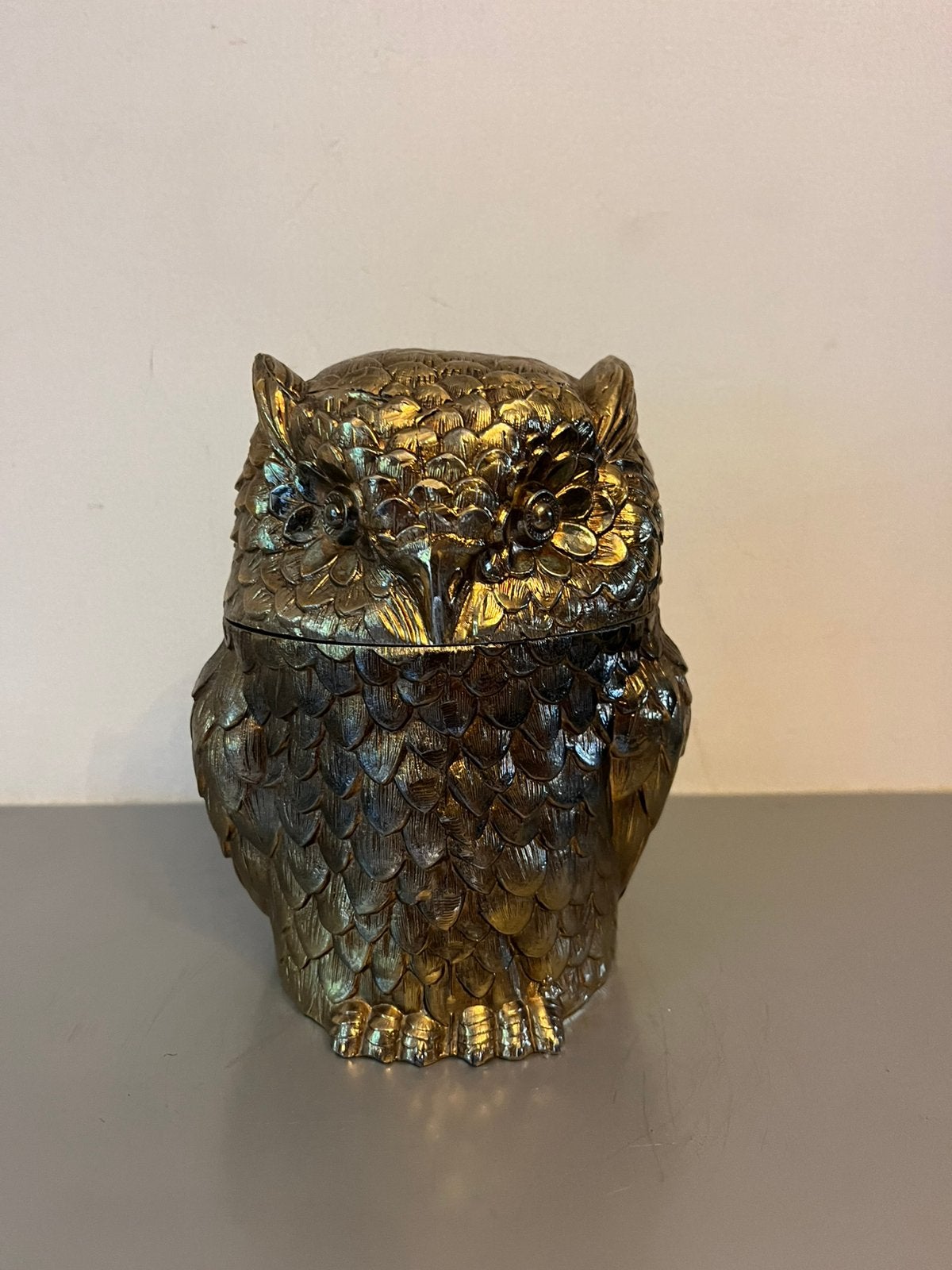 Vintage Italiaanse ijsemmer uil Mauro Manetti ‘Owl’, Antiek en Kunst, Ophalen of Verzenden
