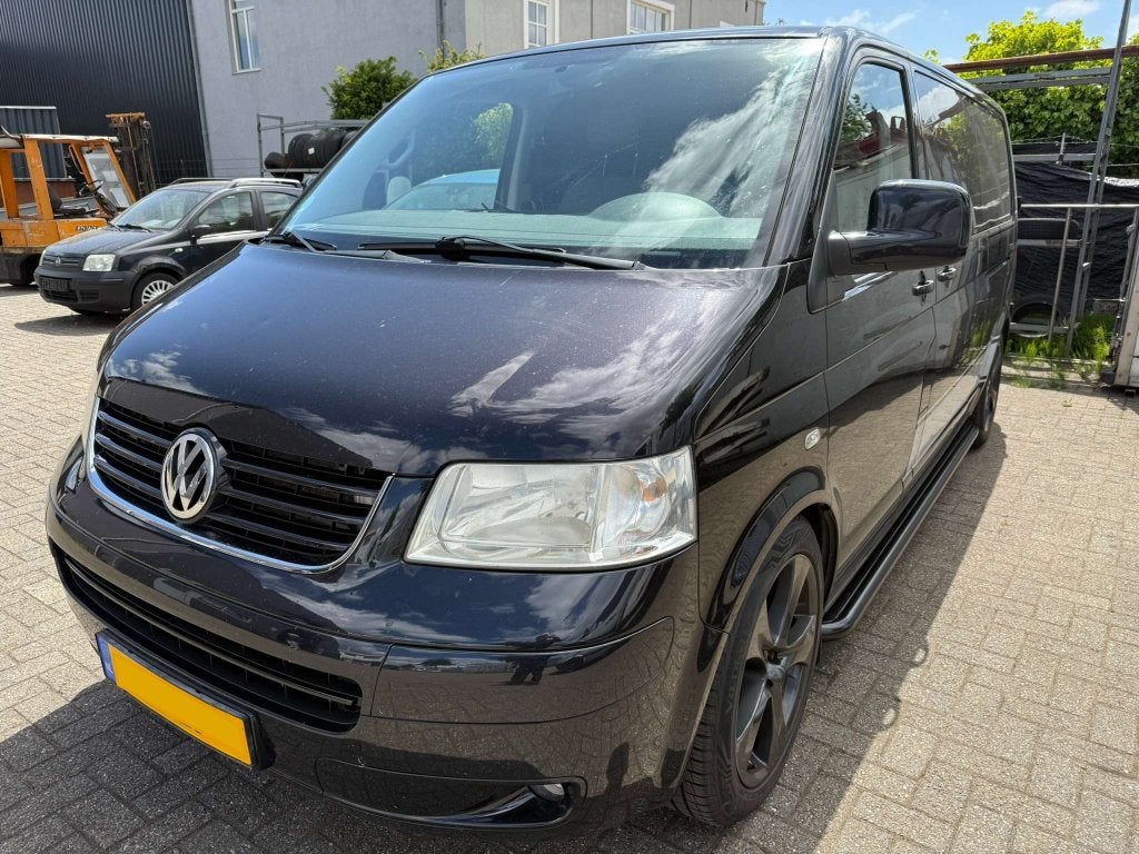 T5 T6 Sidebars buis 60 mm met RVS trede Zwart gepoedercoat, Auto-onderdelen, Niet ingevuld, Niet ingevuld, Nieuw, Ophalen of Verzenden