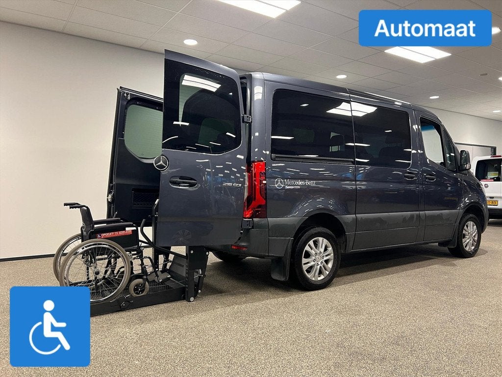 Mercedes-Benz Sprinter L1H1 Rolstoelbus Zelfrijder Rolstoel, Auto's, Bestelauto's, Automaat, 12 maanden, Stof, Gebruikt