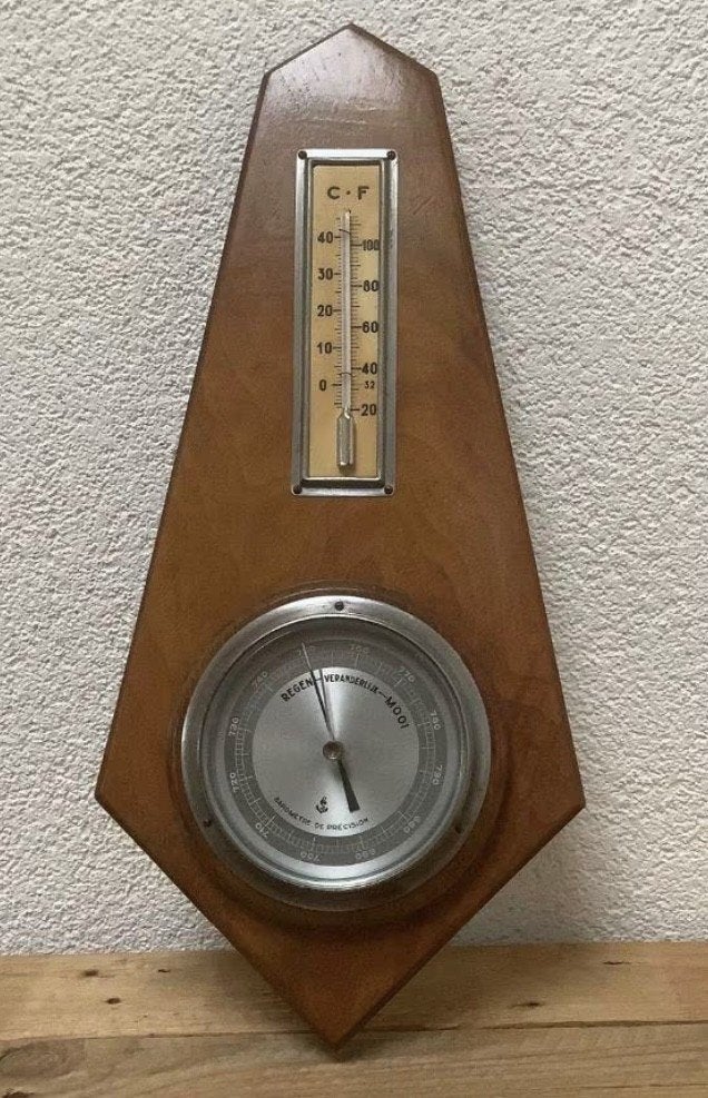 Gratis: 2 Mooie houten barometers, Ophalen of Verzenden, Zo goed als nieuw