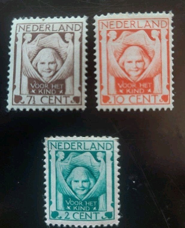 Postzegels Nederland 1924 Nvph 141-143 ongebruikt., Ophalen of Verzenden, T/m 1940, Postfris