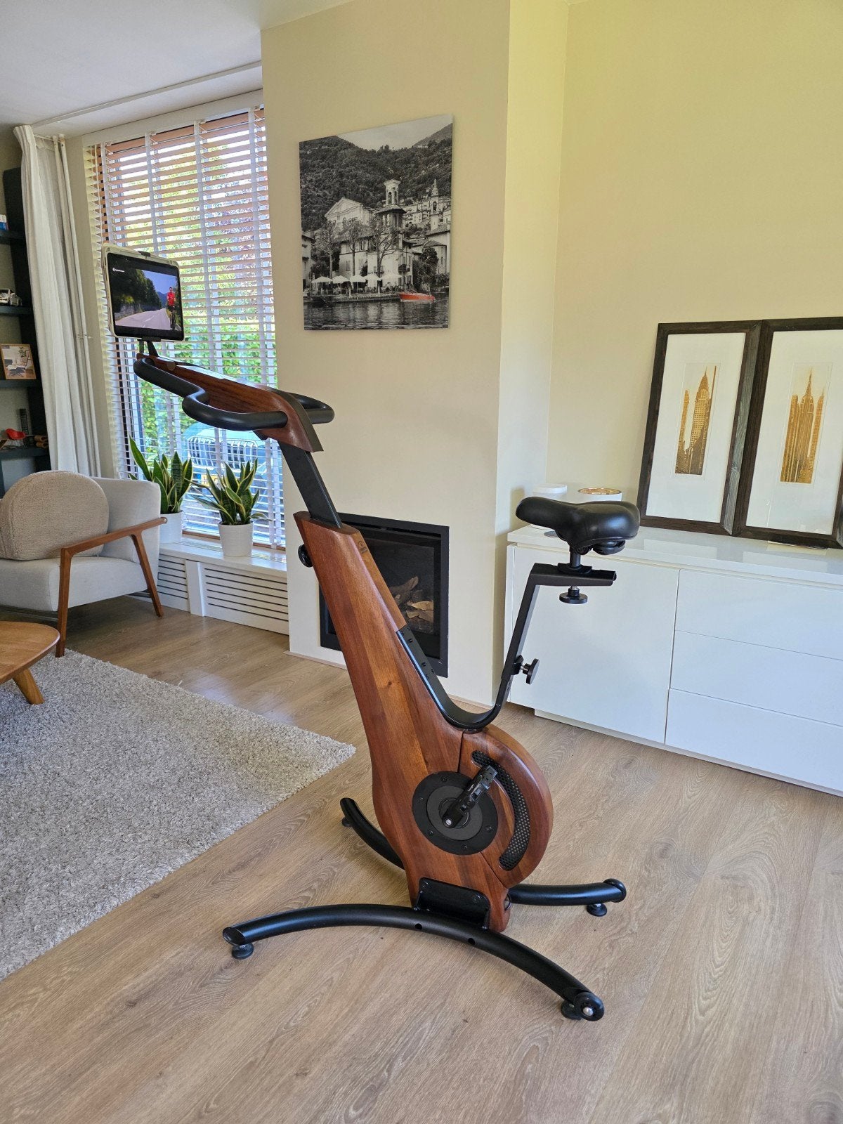 Nohrd Bike design hometrainer walnoot showmodel, Verzenden, Nieuw, Hometrainer