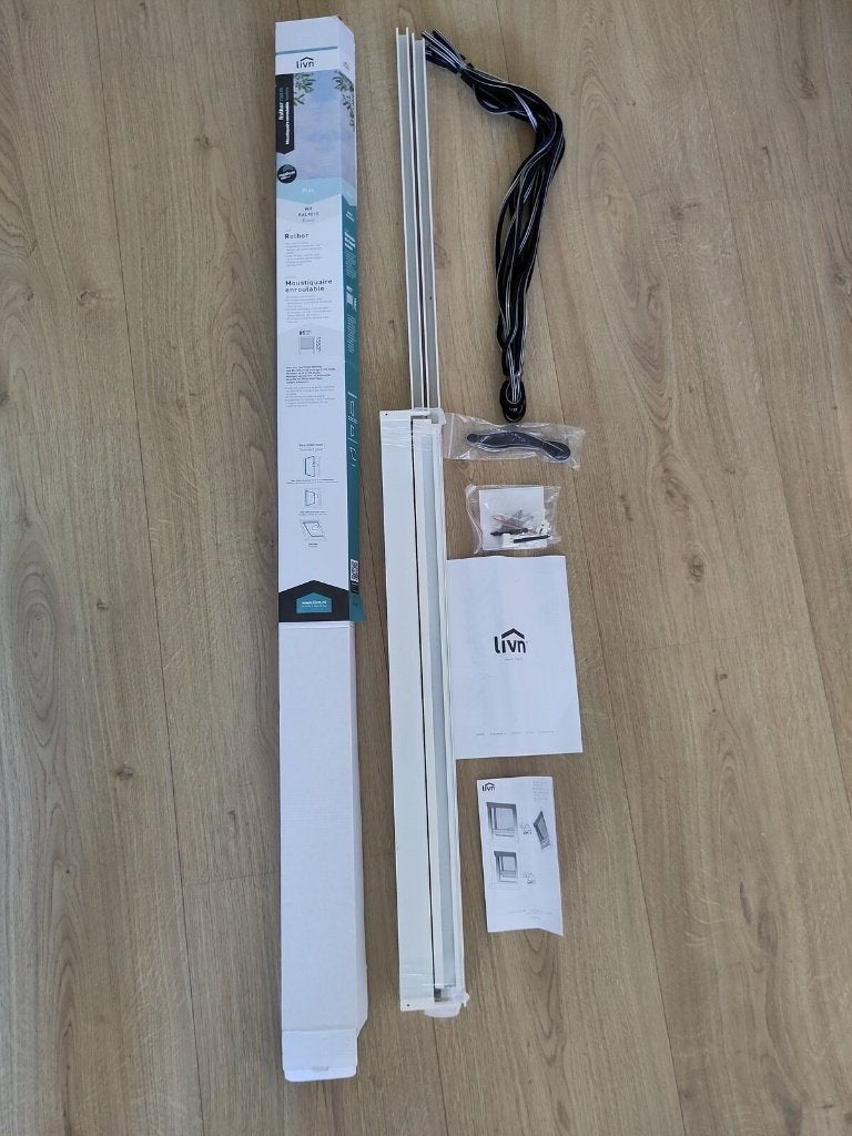 Livn rolhor muggenhor Plus wit 85x155 cm Gamma nieuw, 80 tot 100 cm, Overige typen, Minder dan 200 cm, Nieuw