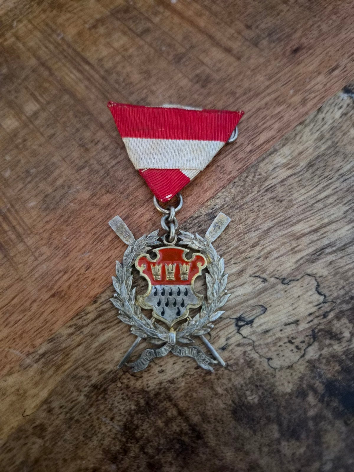 Kölner Ruderverein 1877 Medaille - Zeldzaam Verzamelstuk, Ophalen of Verzenden, Overige materialen