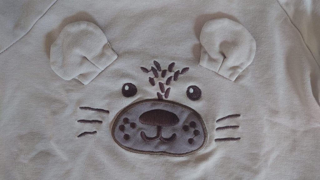 Very cute animal head baby sweater 86, Gebruikt, Ophalen of Verzenden, Japitex, Truitje of Vestje