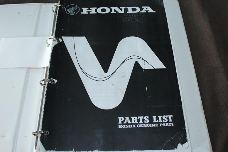Honda CB450 K1 K2 motorcycle parts list onderdelen boek, Motoren, Ophalen of Verzenden, Honda