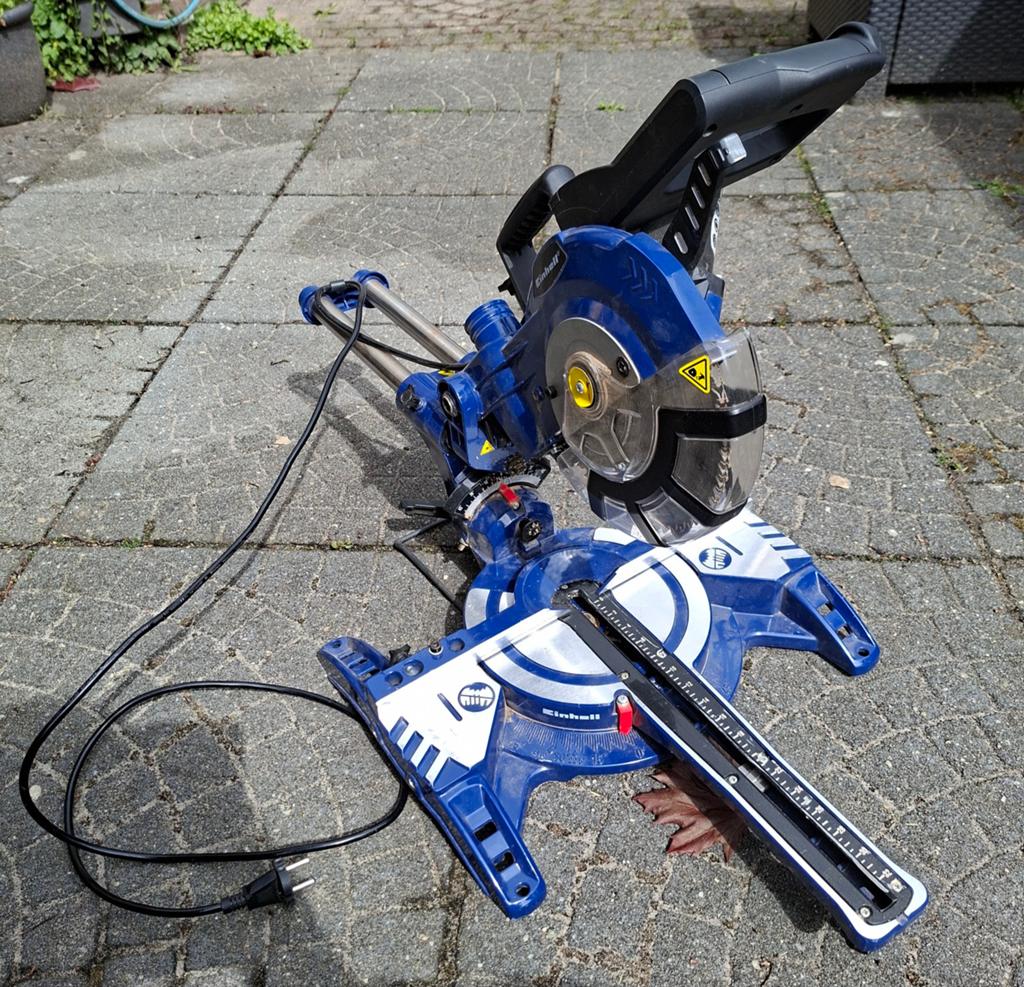 Einhell Radiaal Afkortzaag N-KGS 211 Dual 1650W, Doe-het-zelf en Verbouw, Ophalen, Gebruikt, 70 mm of meer, Einhell