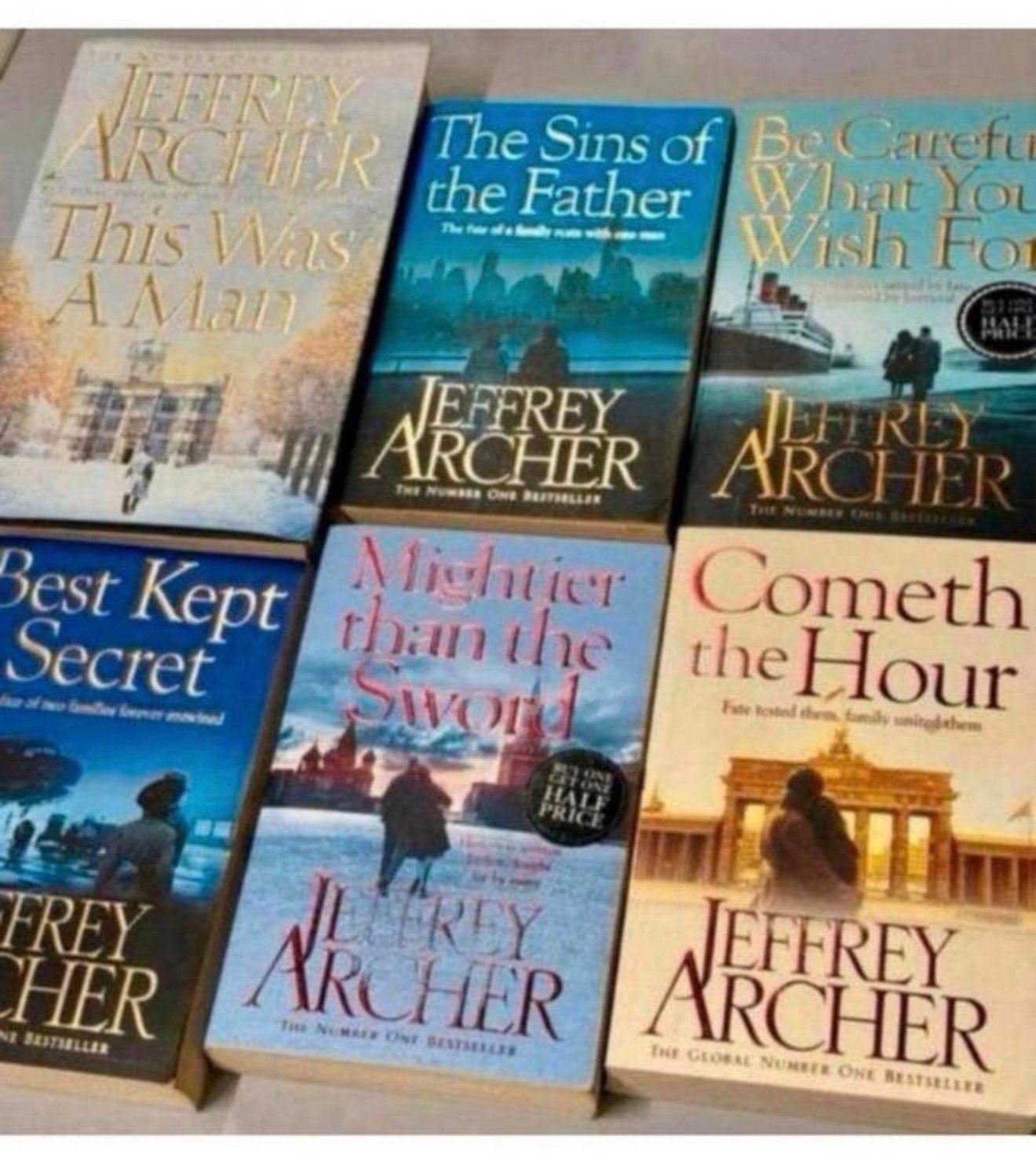 Jeffrey Archer - 6 stuks boek boeken 1 hardcover Number one, Boeken, Thrillers, Ophalen of Verzenden, Zo goed als nieuw