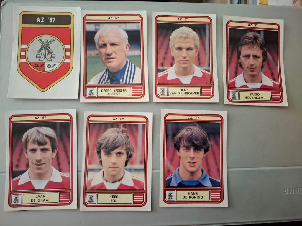 7 x Voetbal panini 80 AZ '67, Verzamelen, Ophalen of Verzenden, Nieuw, AZ, Poster, Plaatje of Sticker