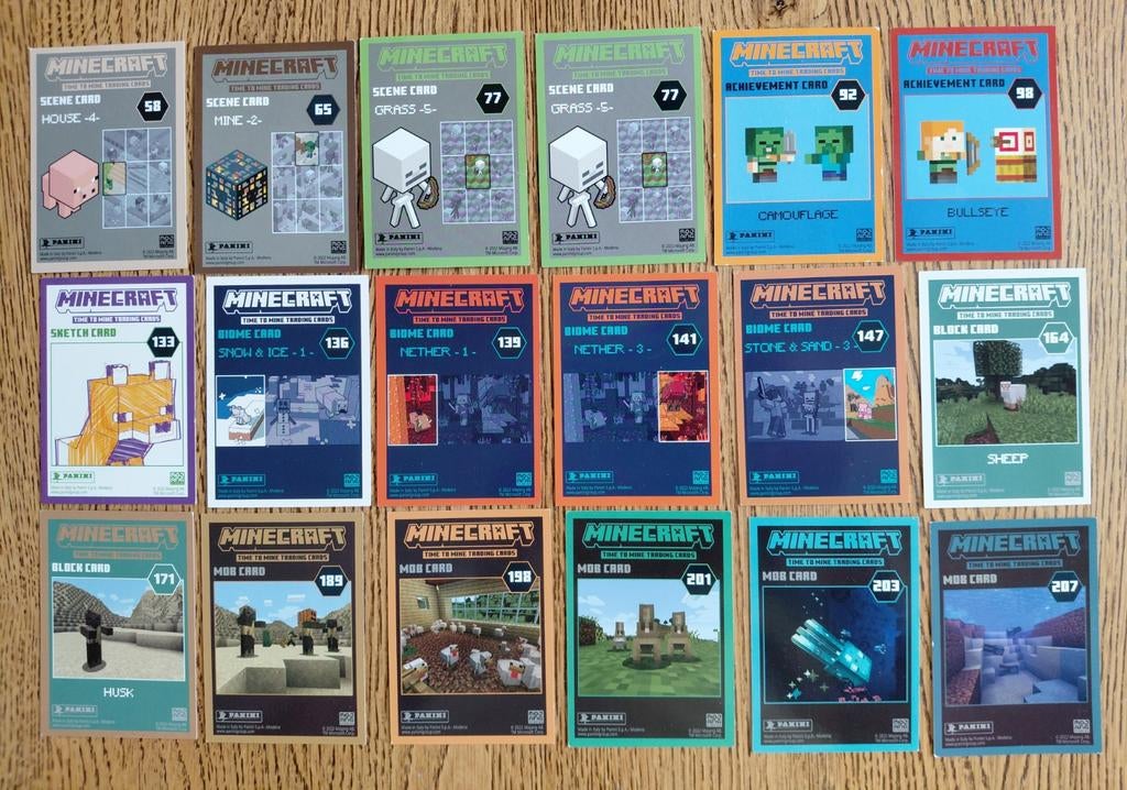Minecraft Trading Cards - Diverse Collectie, Ophalen of Verzenden, Zo goed als nieuw