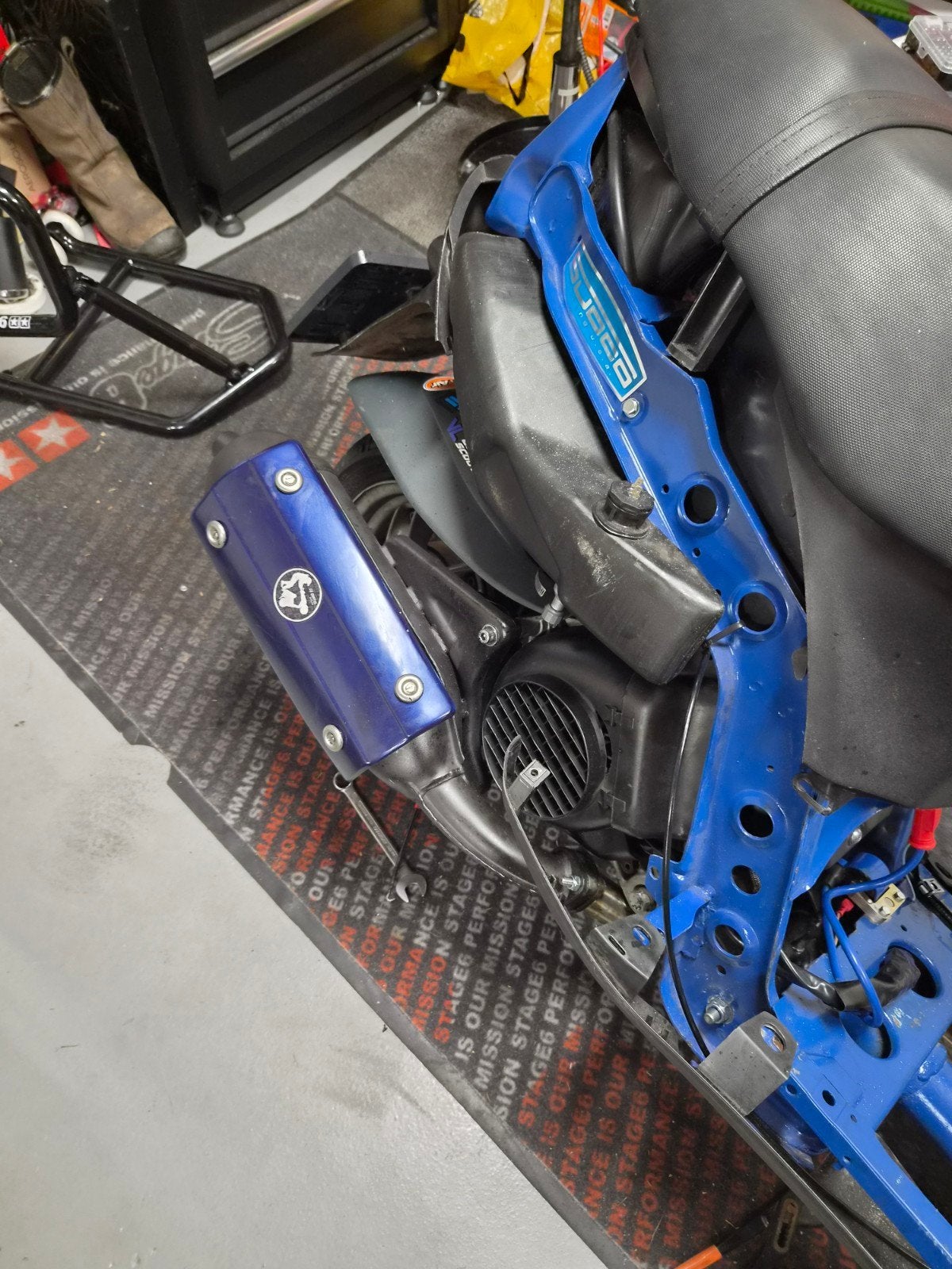 sito sm06 met ht rvs bocht, Ophalen, Zo goed als nieuw, Uitlaat, Piaggio