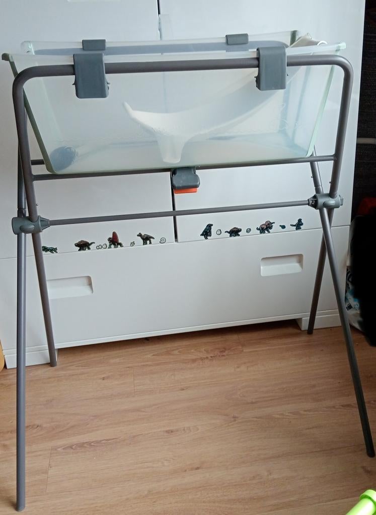 Stokke flexi bath babybadje  standaard en afvoerslang, Kinderen en Baby's, Badjes en Verzorging, Zo goed als nieuw, Badje, Standaard
