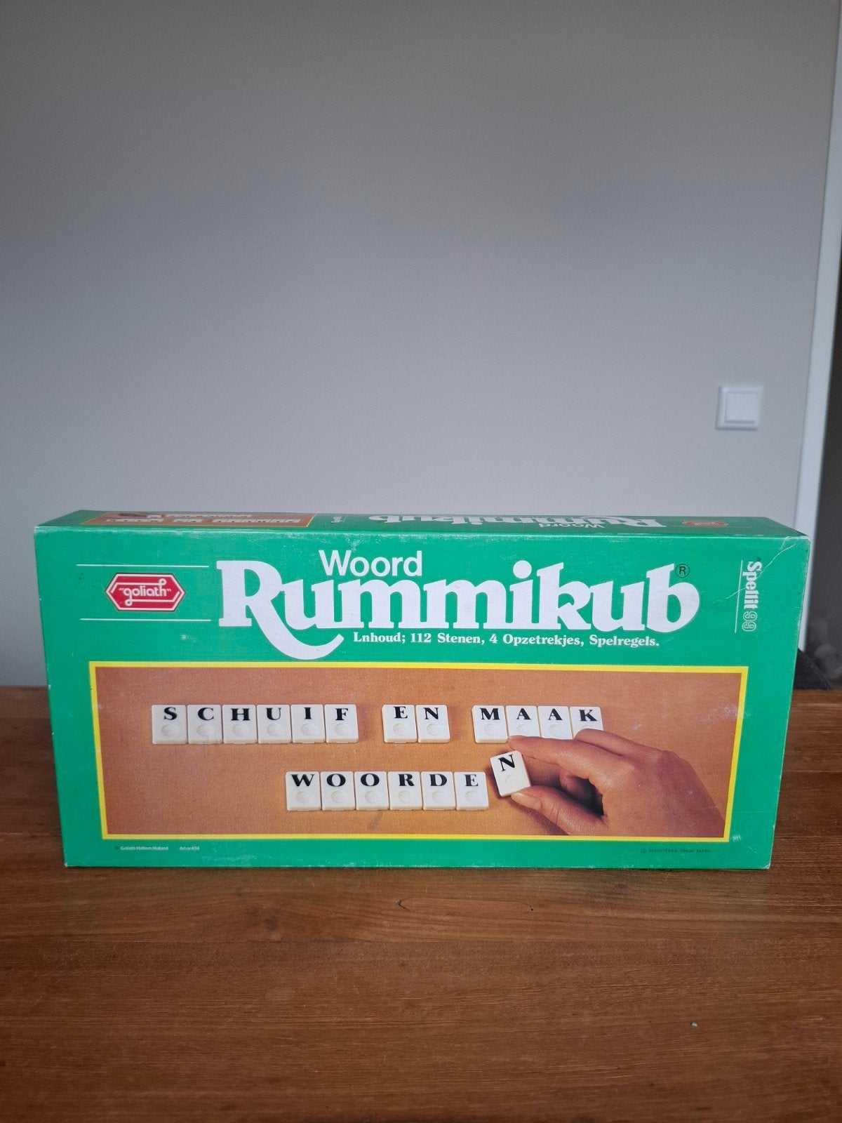 Woord Rummikub - Compleet met lichte schade, Drie of vier spelers, Ophalen of Verzenden, Gebruikt, Goliath