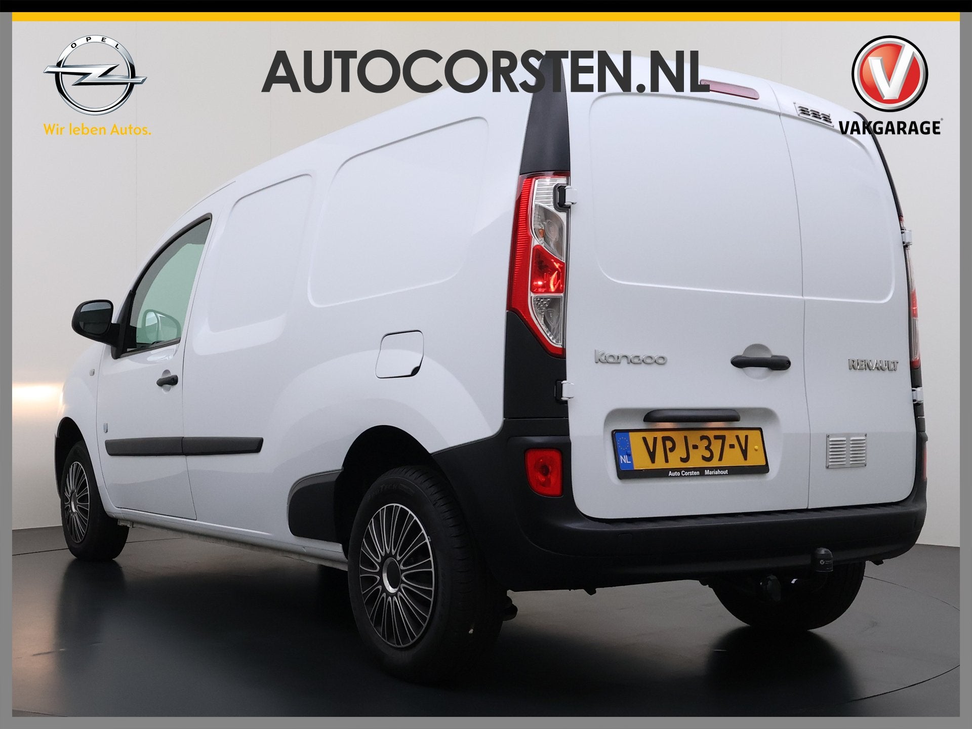 Renault Kangoo Z.E. Maxi Huur Accu Trekhaak Airco Bluetooth, Stof, Gebruikt, 33 kWh, Wit