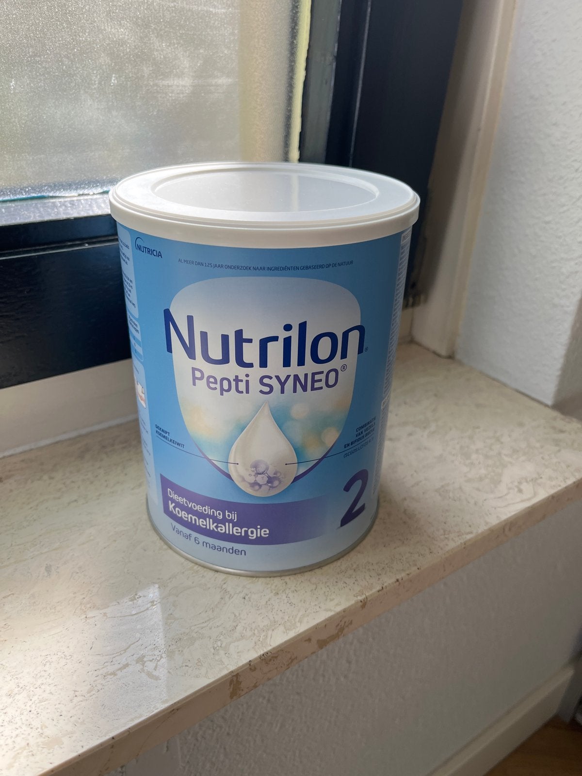 2 blikken Nutrilon Pepti SYNEO 2 - Dieetvoeding, Ophalen of Verzenden, Nieuw, Babyvoedingmaker, Nutrilon