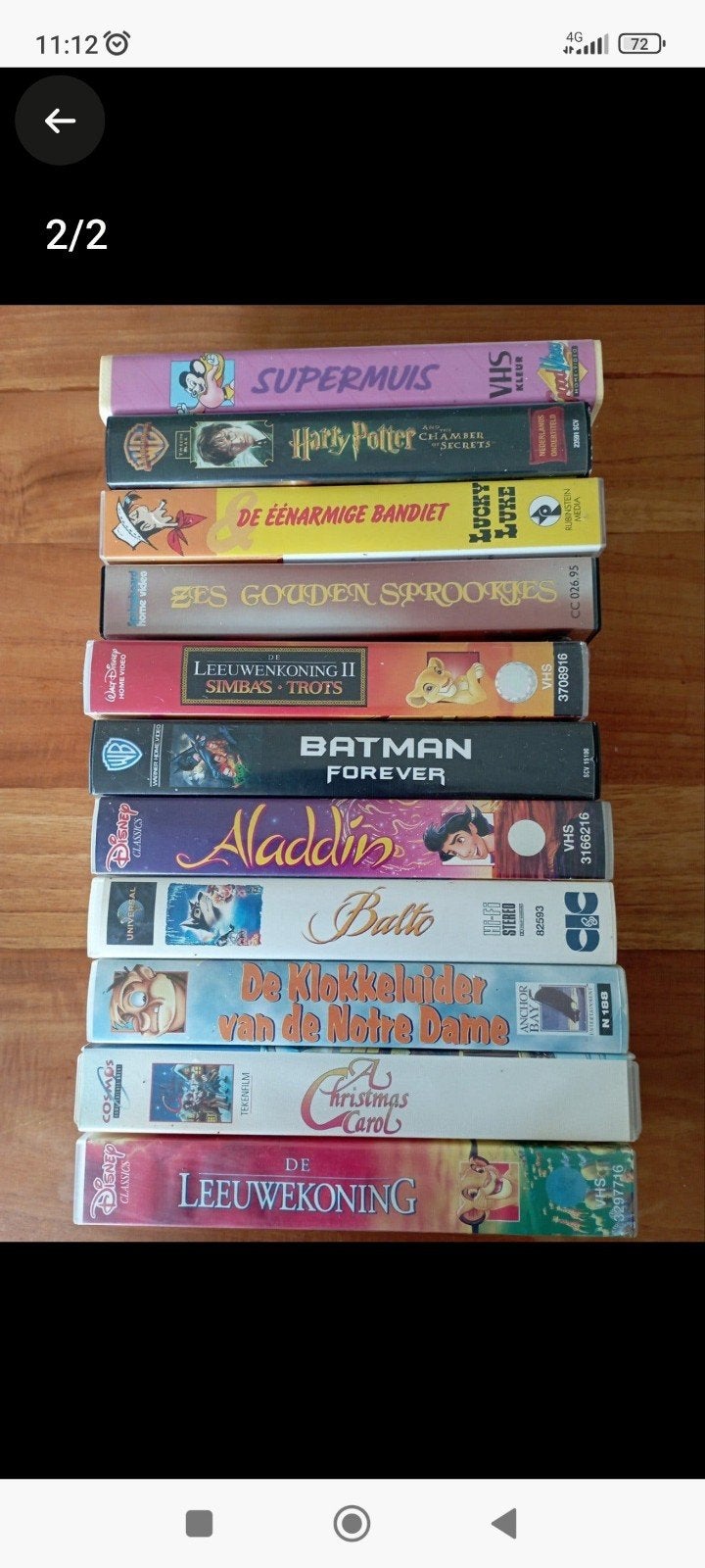 Grote collectie VHS-banden: Disney, Harry Potter, Batman, Ophalen, Nederlands ondertiteld, Gebruikt, Alle leeftijden