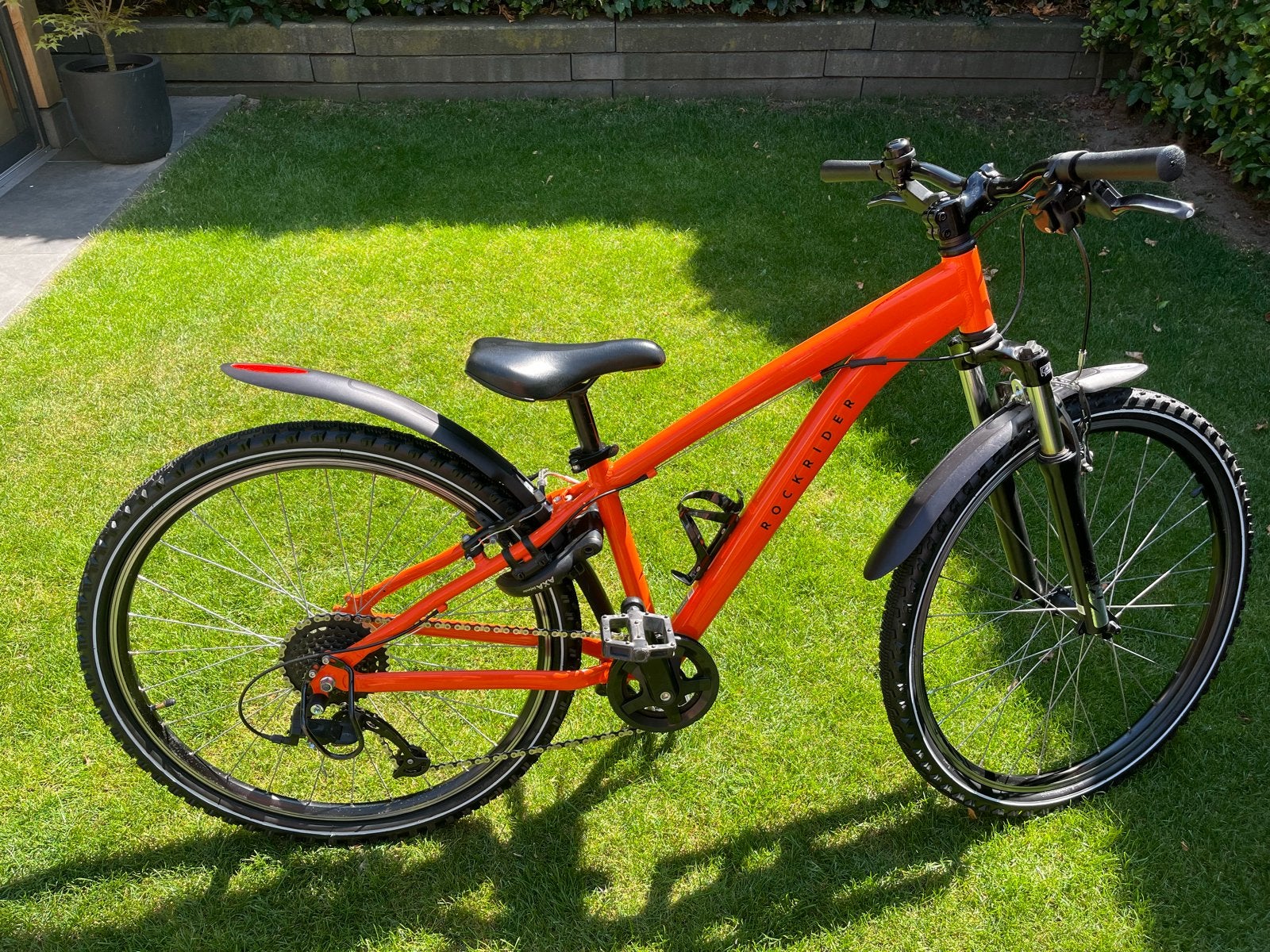 B’twin Rockrider ST500 26”, Velgrem, Versnellingen, Zo goed als nieuw, Ophalen