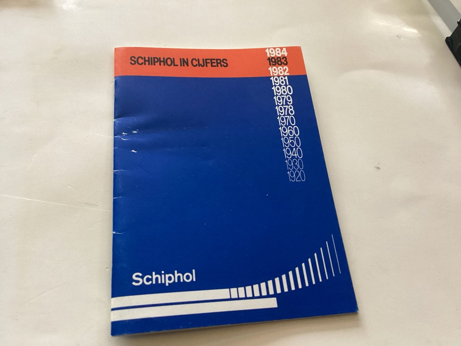Schiphol in Cijfers 1984 - Historische Gegevens en Statistie, Ophalen of Verzenden, Gelezen, Catalogus