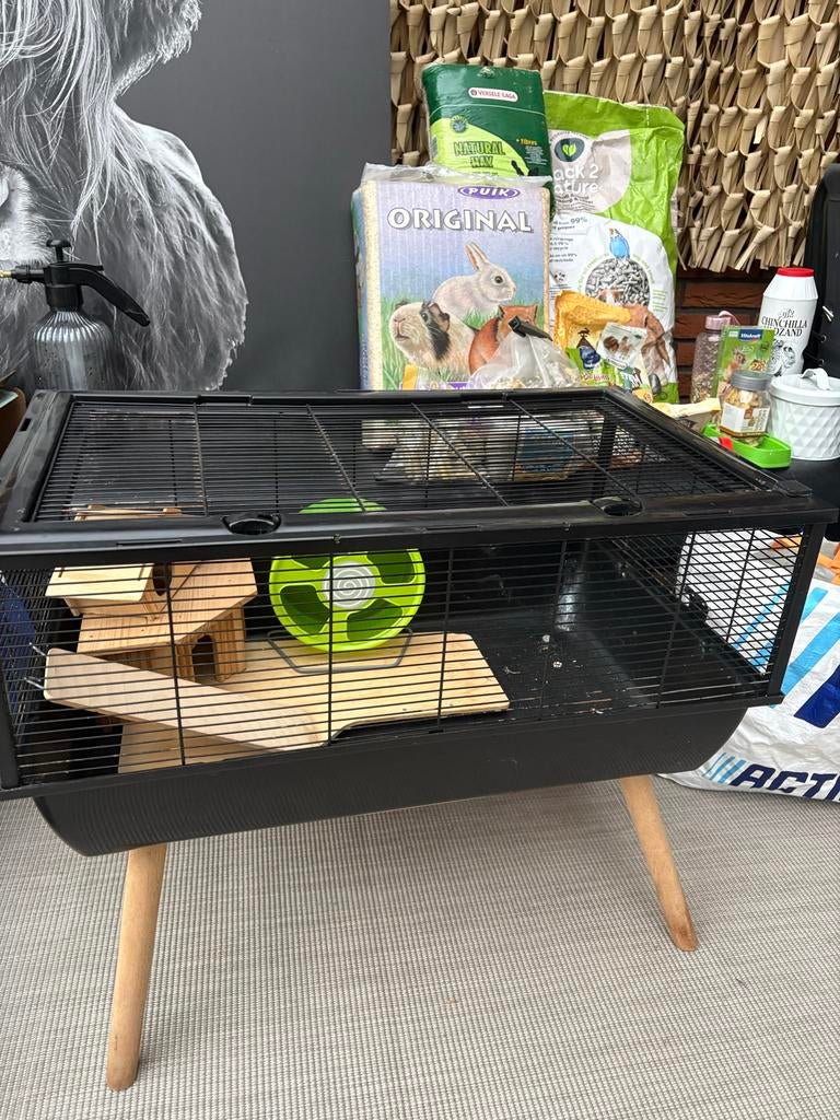 Hamsterkooi Neo by Zolux en toebehoren, Kooi, Minder dan 75 cm, Hamster, Ophalen