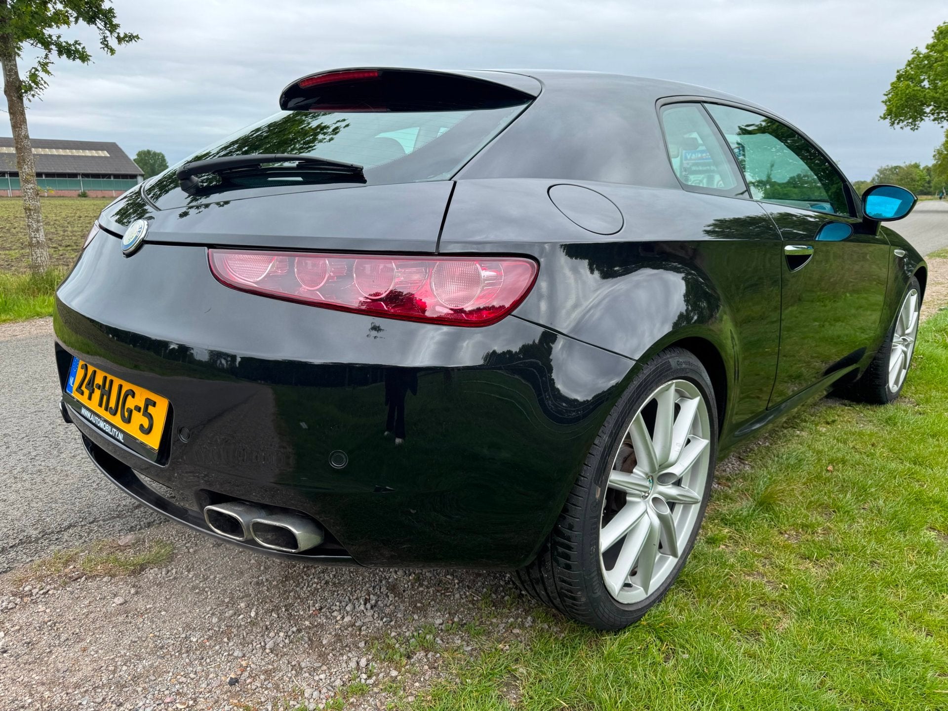 Alfa Romeo Brera 2.2 JTS SkyWindow 185PK|leder|stoelverwarmi, Auto's, Brera, Gebruikt, Zwart, 4 cilinders