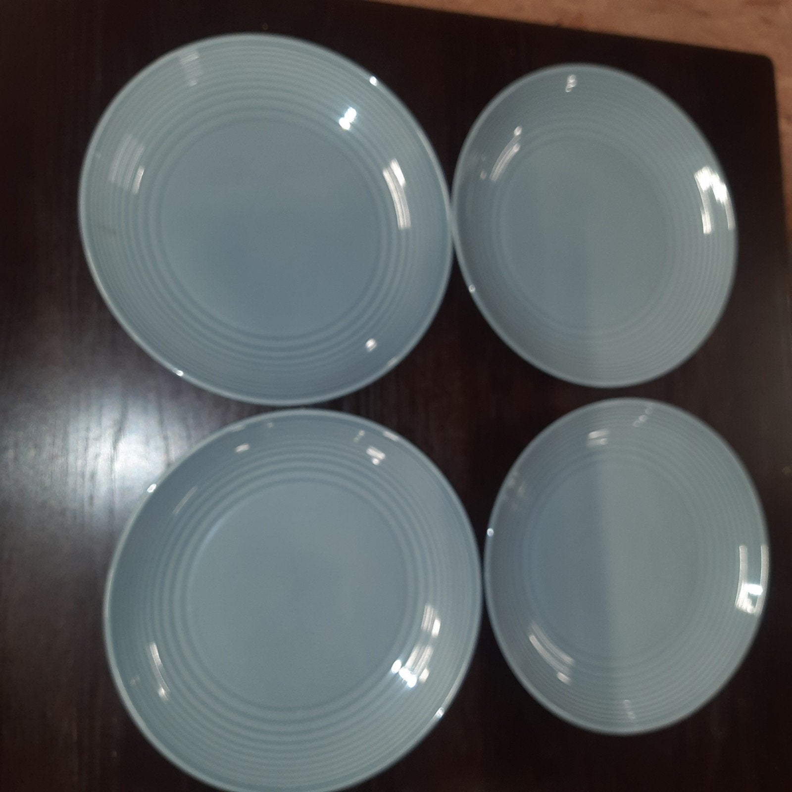 4 Royal Doulton Gordon Ramsay Maze borden - Grijs, Gebruikt, Ophalen of Verzenden, Bord(en), Overige stijlen