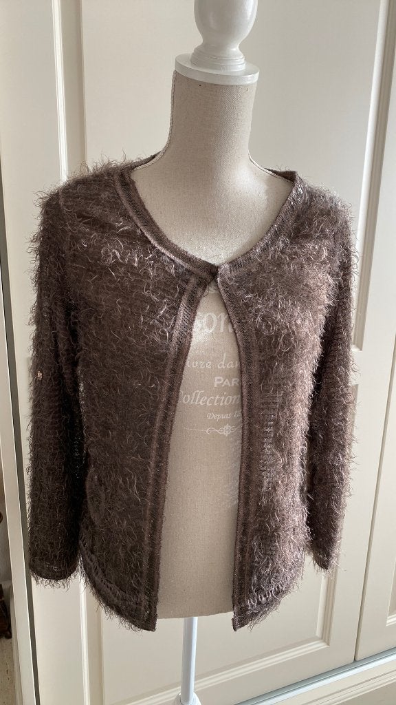 Vest fluffie Bruin Maat L Merk FOS NIEUW, Bruin, Maat 42/44 (L), FOS Amsterdam, Nieuw
