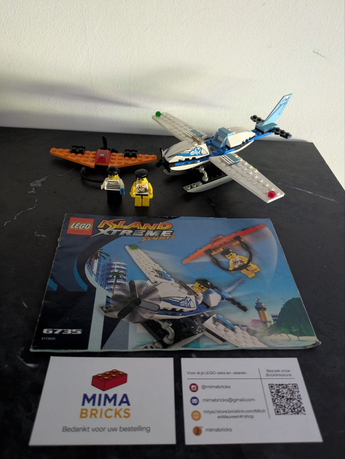 Lego Island Xtreme Stunts 6735 Watervliegtuig Complete Set, Ophalen of Verzenden, Lego, Lego, Lego