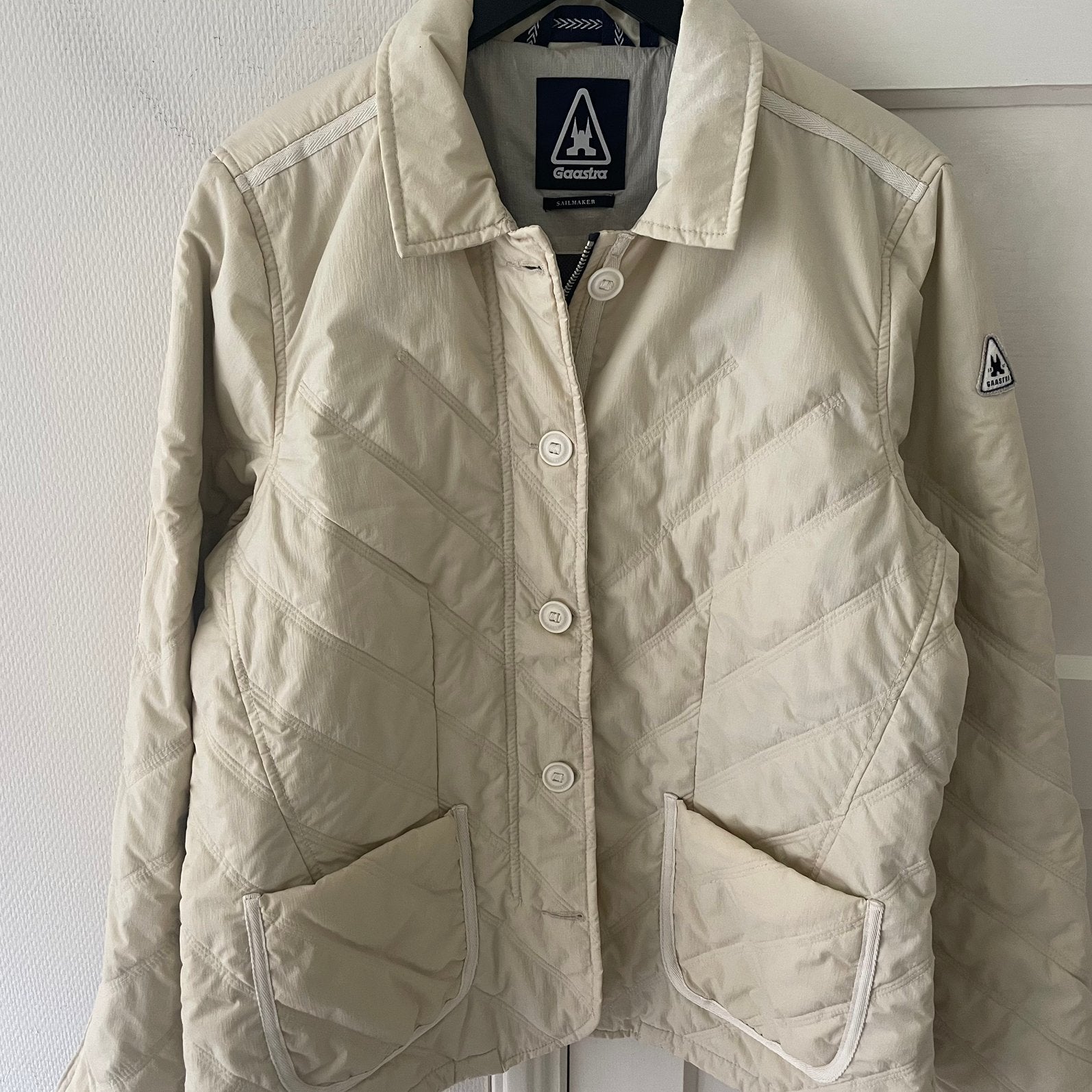 Te koop: jas, Gaastra, ecru, maat 38/40, Ophalen of Verzenden, Zo goed als nieuw, Maat 38/40 (M), Beige