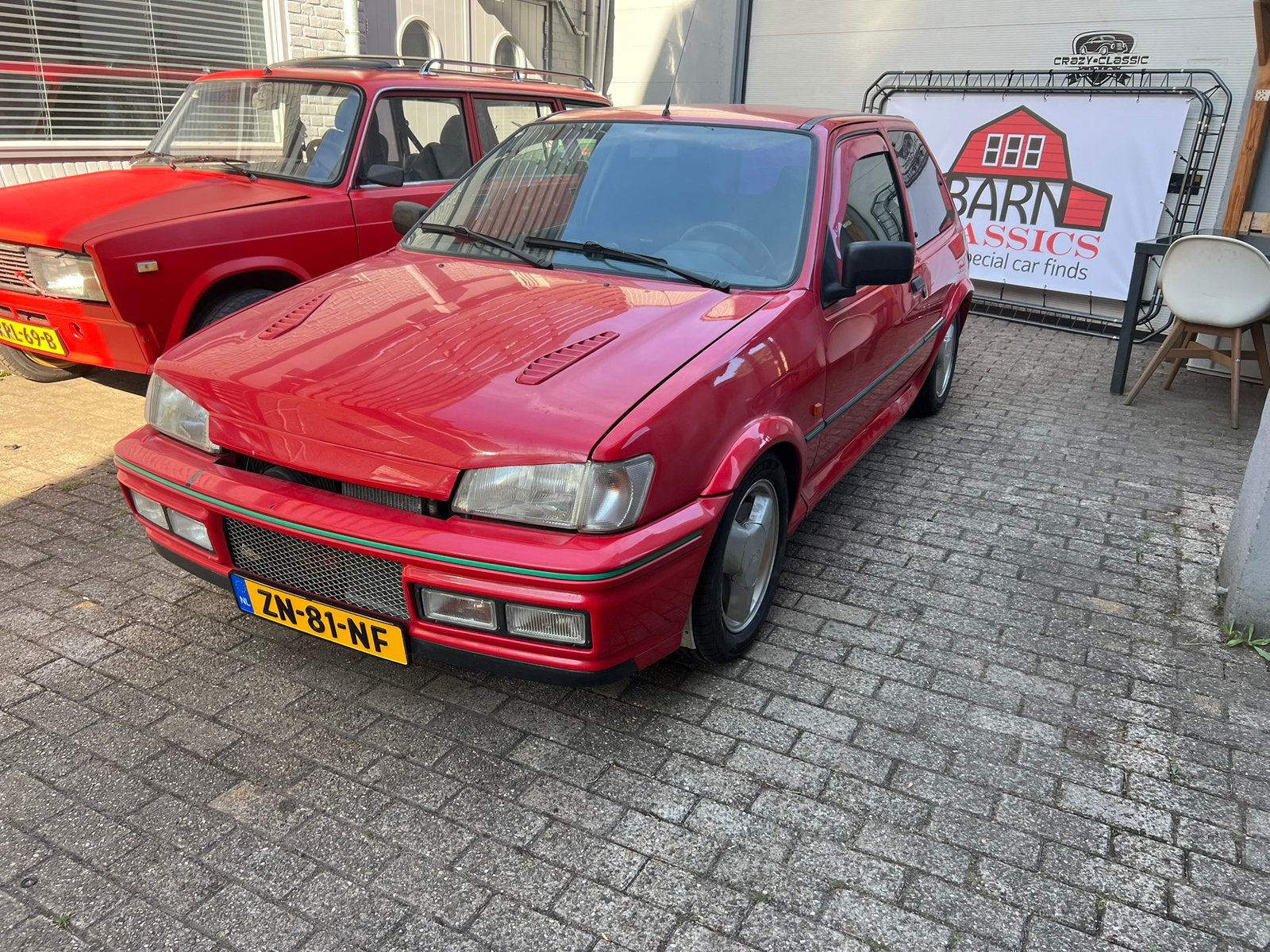Ford Fiësta 1.6 RS Turbo 1991 Rood 54 dKm Barnclassics, Voorwielaandrijving, 460 kg, 924 kg, 31 €/maand