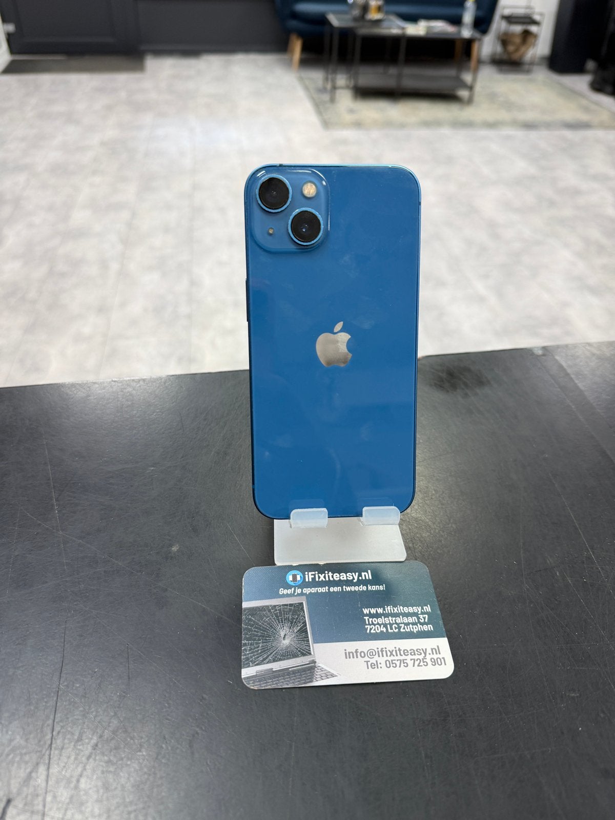 iPhone 13 128GB Blauw! Top staat! Accu 100%! Garantie, Ifi, Ifi, Ophalen of Verzenden, Zo goed als nieuw