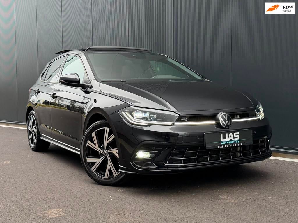 Volkswagen Polo 1.0 TSI R Line | PANO | Keyless | IQ drive |, Auto's, Volkswagen, Stof, Zwart, 95 pk, 1096 kg