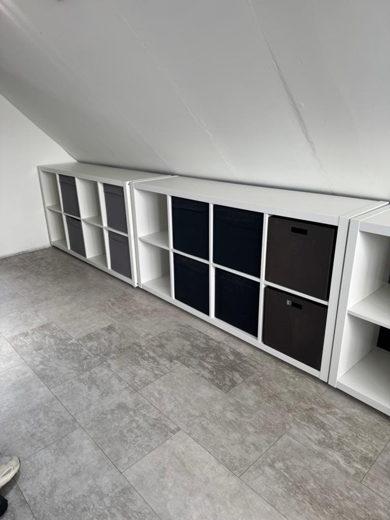 IKEA Kallax kasten met opbergboxen, Ophalen, Gebruikt